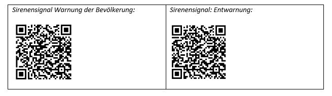 Sirenensignale Töne